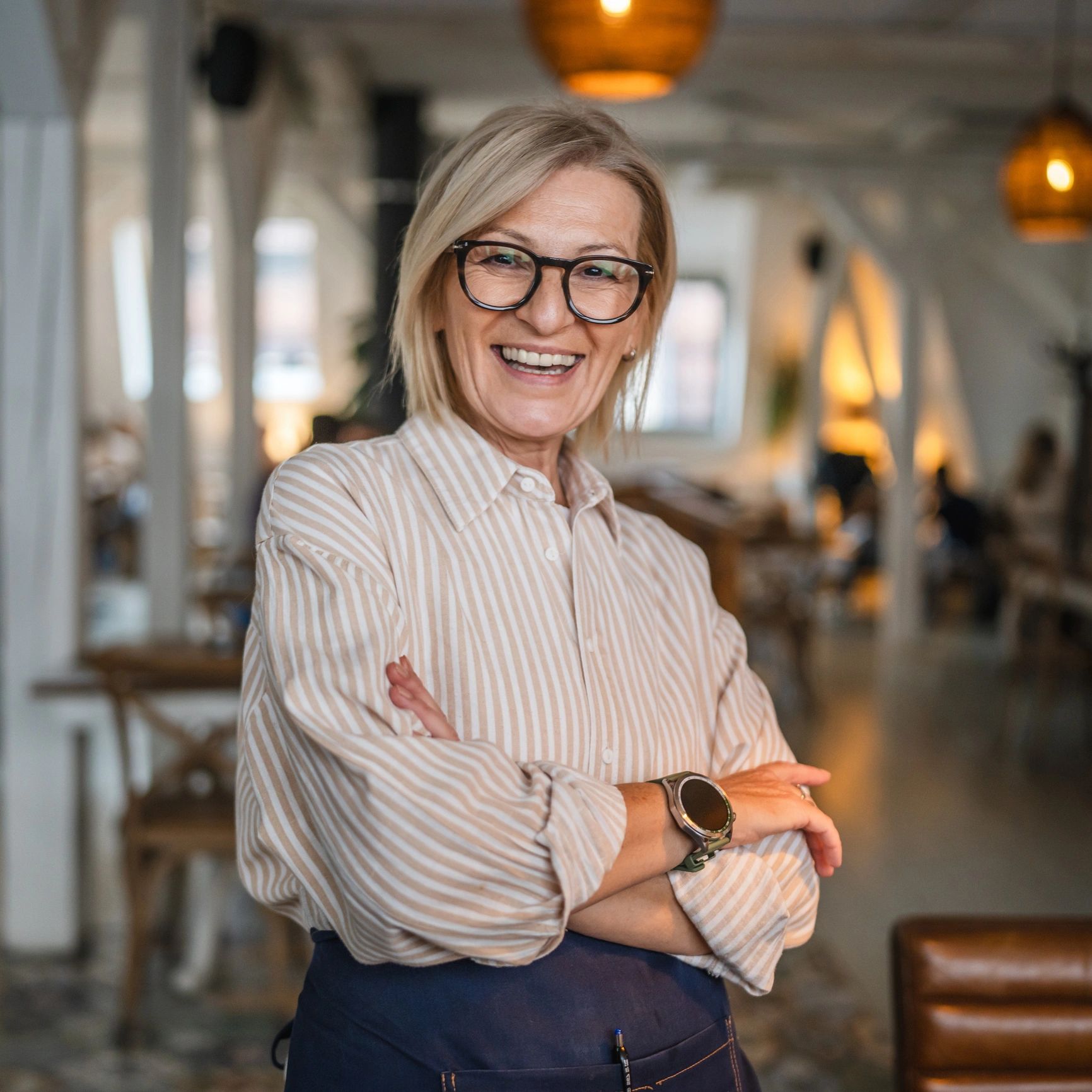Professional portrait representing a satisfied client