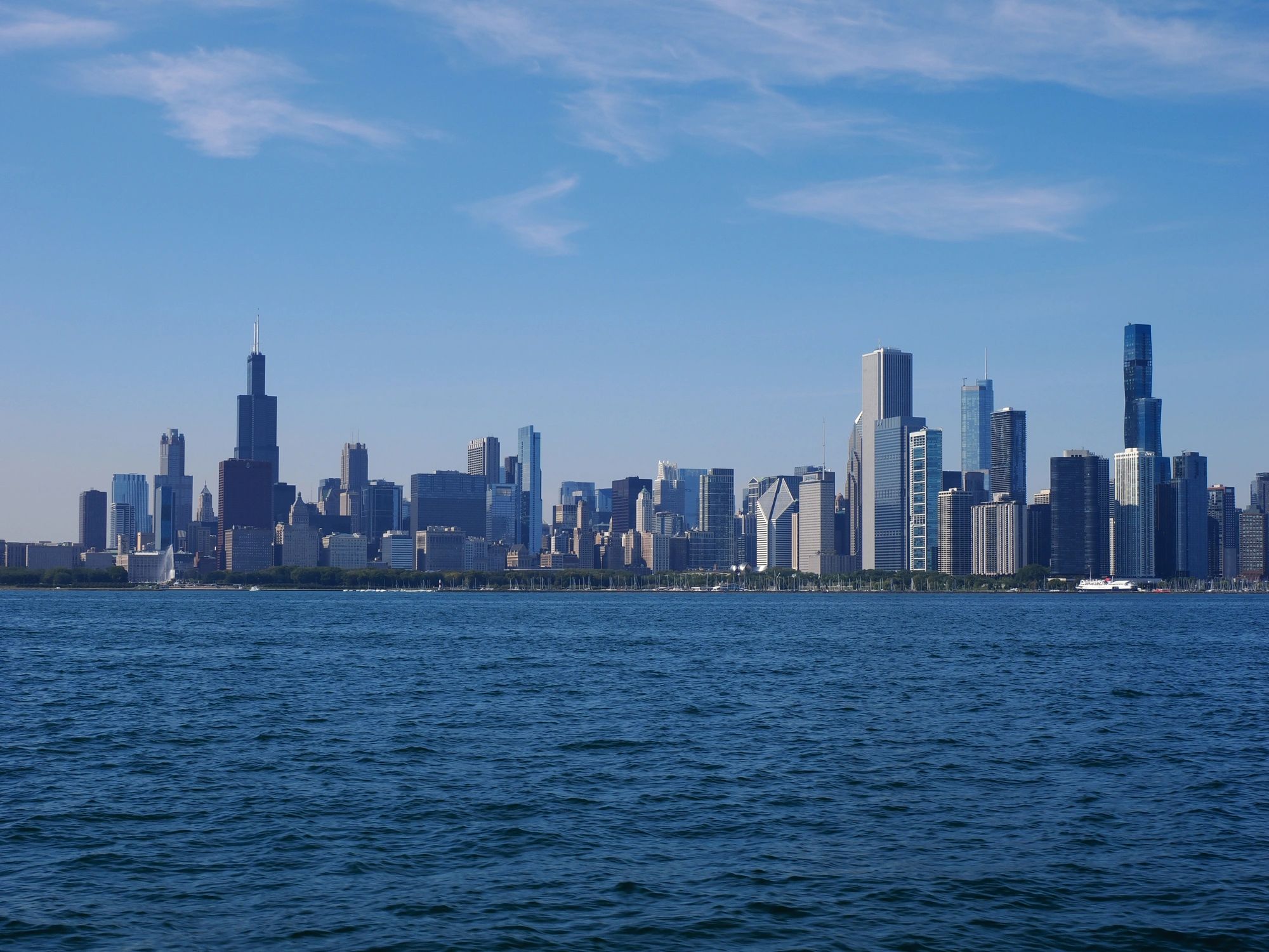 Chicago skyline and Lake Michigan representing Illinois market